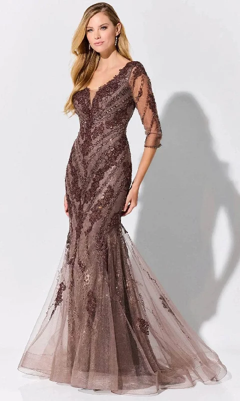 Sale On Clothing Ivonne D ID317 - Stone Accented Mermaid Gown