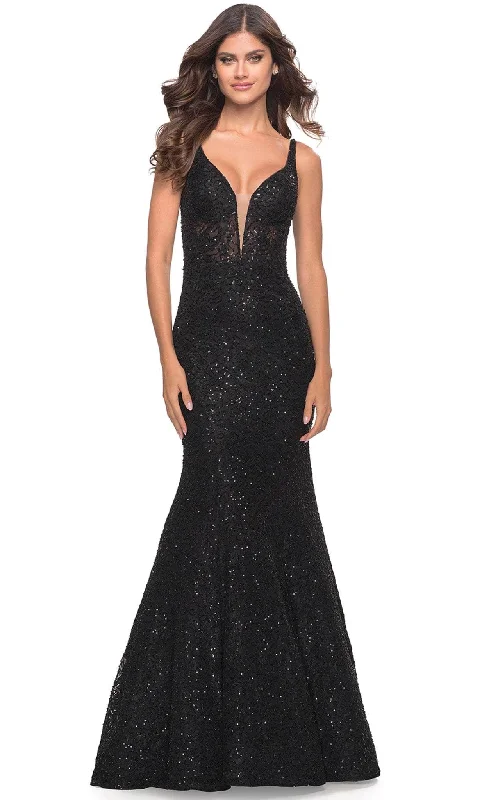 Women's Casual Wear Clothing La Femme 31524 - Trumpet Gown