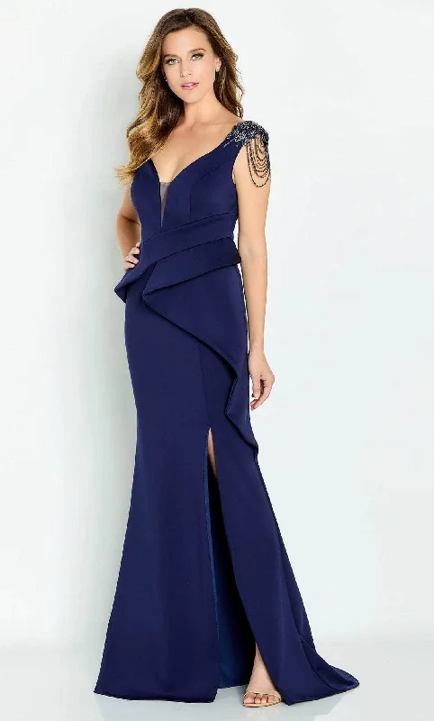 Big Sale Event Cameron Blake CB139 - Asymmetrical Waist Gown