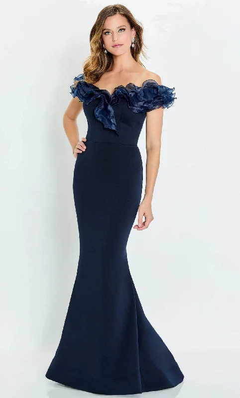 Women's Formal Event Outfit Montage by Mon Cheri M538 - Ruffled Gown