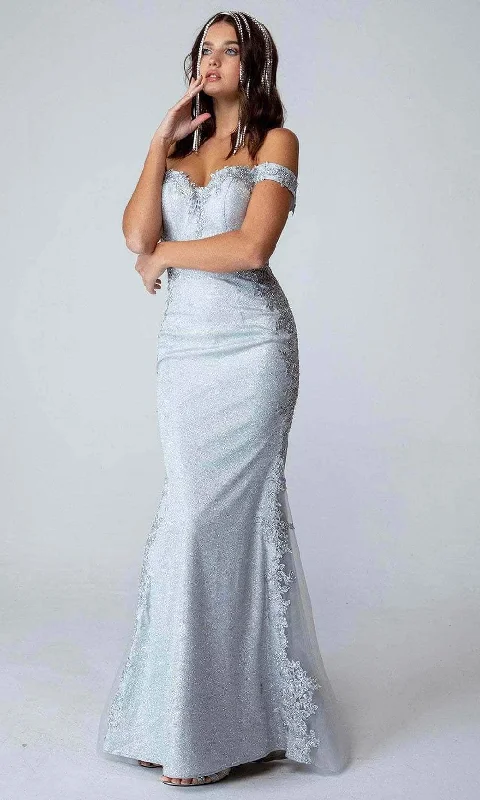 Exclusive Women's Fashion Collection Eureka Fashion - 9007 Appliqued Sweetheart Mermaid Prom Gown