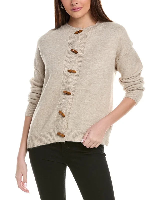 Comfortable Women's Apparel REVERIEE Wool-Blend Cardigan