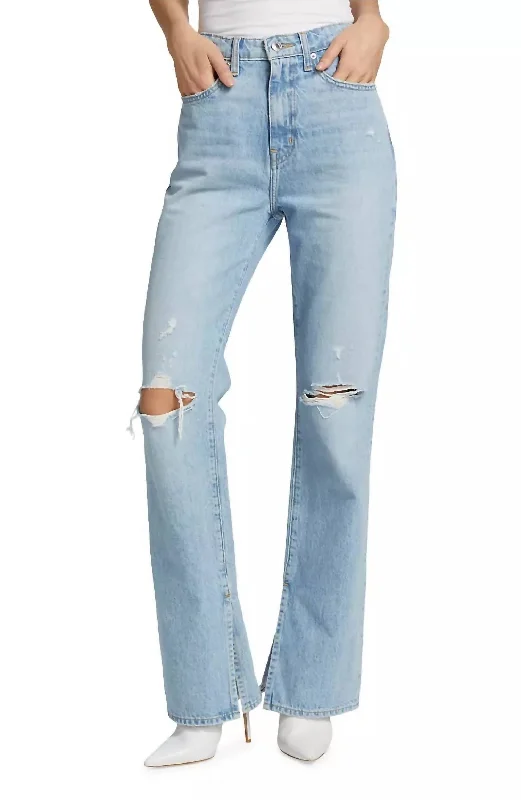 Timeless Women's Clothes Frankie High Rise Straight Jeans In Distressed Bowery