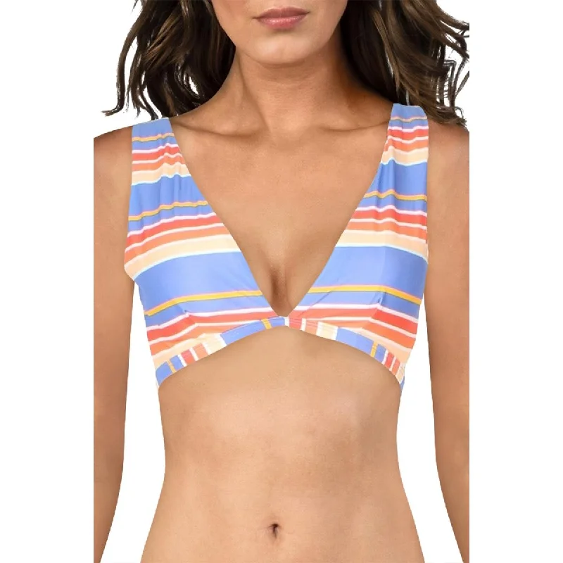 Exclusive Women's Fashion Collection Anguilla Womens Striped Halter Swim Top Separates