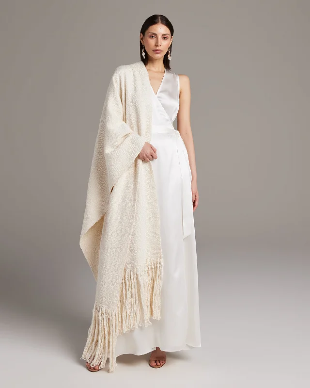 Women's Evening Clothes Flammé Fringe Wrap