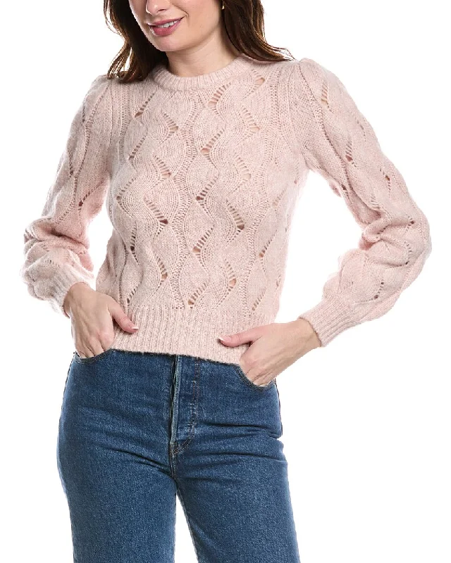 Clothes Woman Rebecca Taylor Alpaca Chainette Wool & Alpaca-Blend Sweater