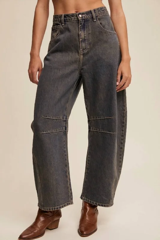 Affordable Women's Clothes Brandi Barrel Jeans In Indigo