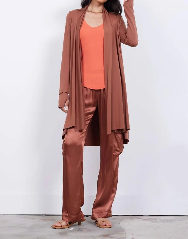 Modern Women's Apparel Iris Cardigan In Caramel