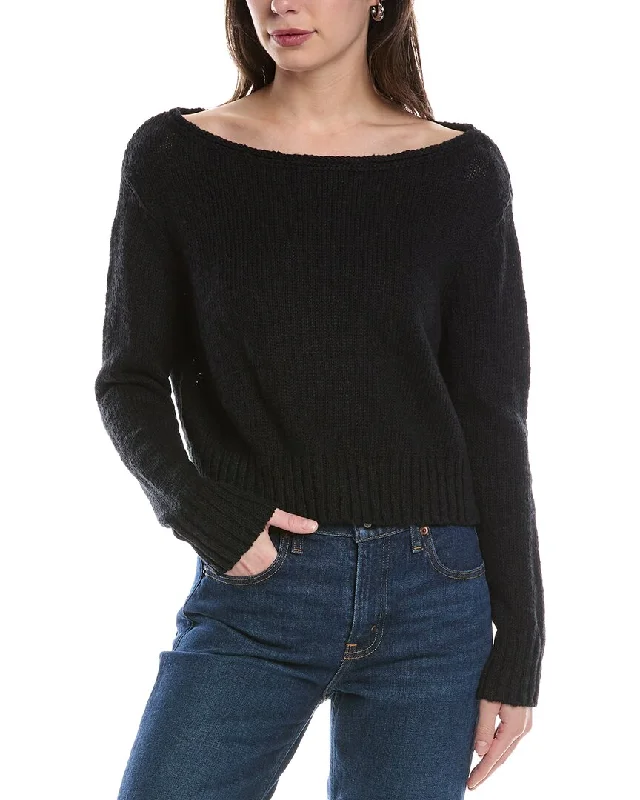 Casual Style for Busy Women James Perse Boatneck Linen-Blend Sweater