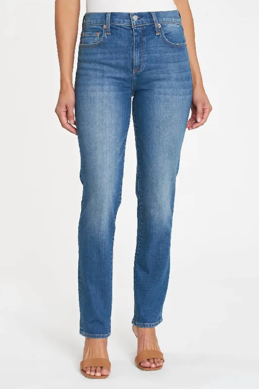 Women Wear Brands Monroe High Rise Cigarette Jean In Leon