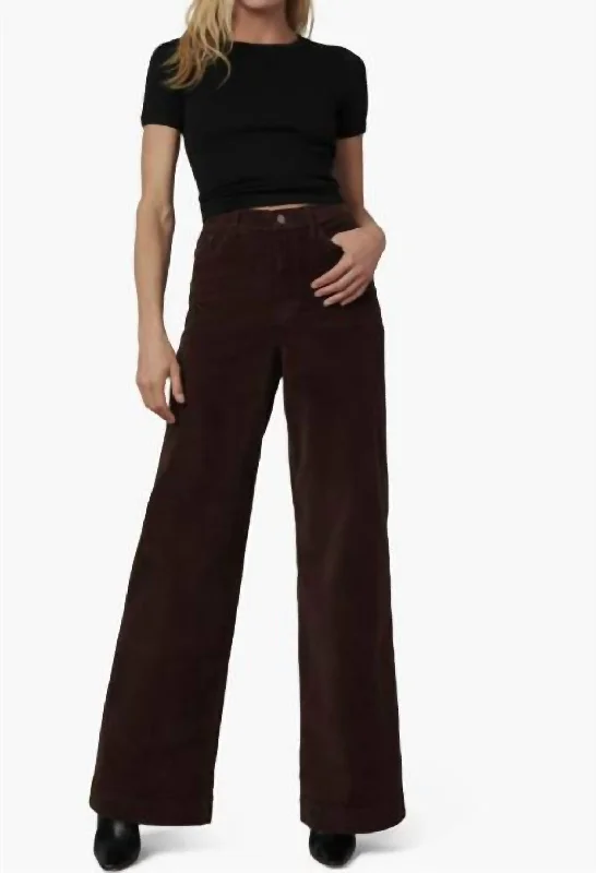 Women's Workout Clothing Mia Cord In Coffee Bean