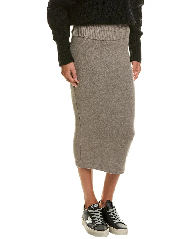 Timeless Women's Clothing Vintage Havana Slim Fit Knit Midi Skirt