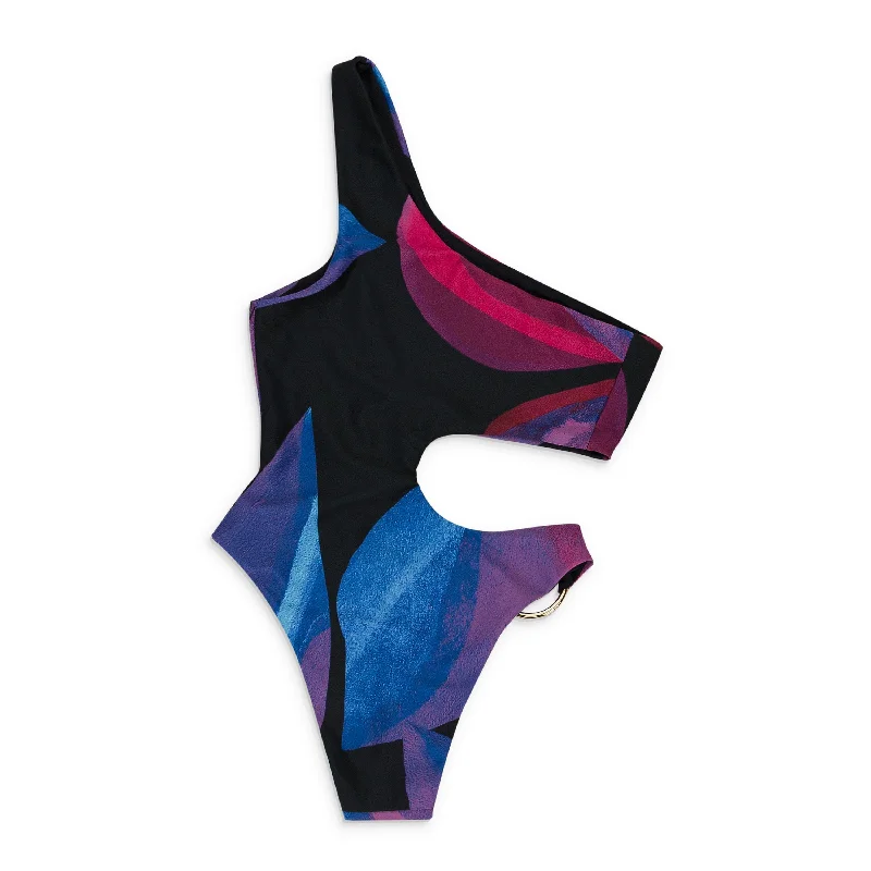 Women's Active Clothing MEDUSA PRINT HALF MOON MULTICOLOR ONE-PIECE SWIMSUIT XS