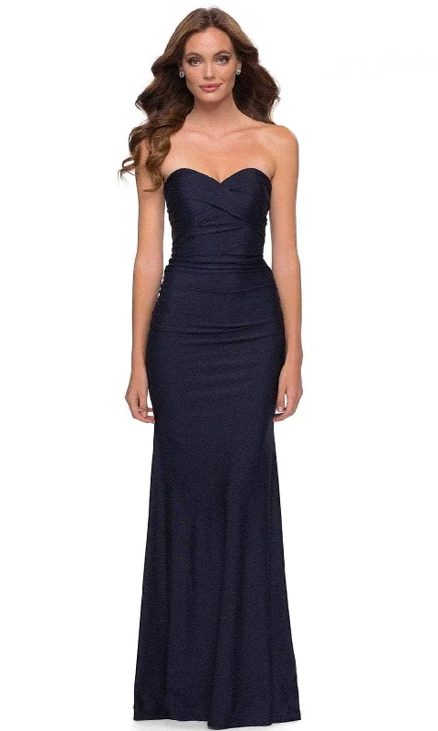 Women's Apparel And Garments La Femme 29851SC - Stra[;ess Sheath Evening Gown