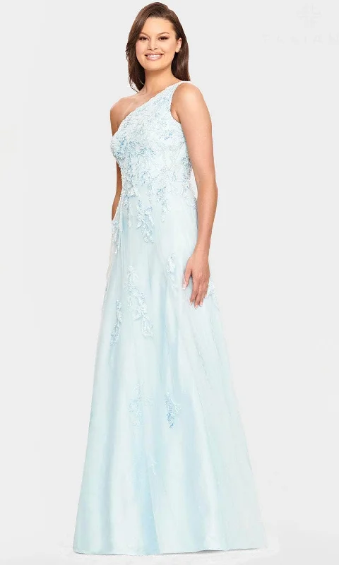 Women's Holiday Apparel Faviana S10833 - Beaded Asymmetric Evening Gown