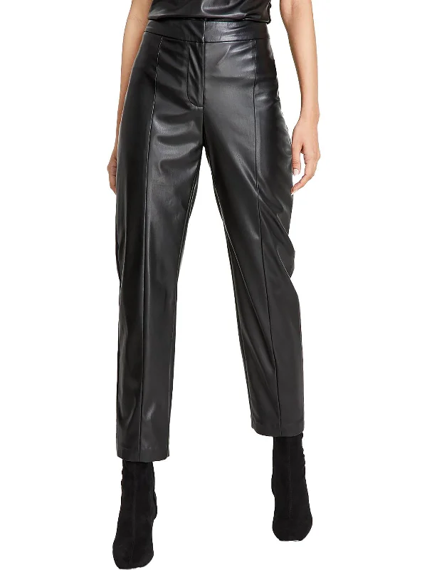 Casual Chic Clothing For Women Womens Faux Leather High Rise Skinny Pants