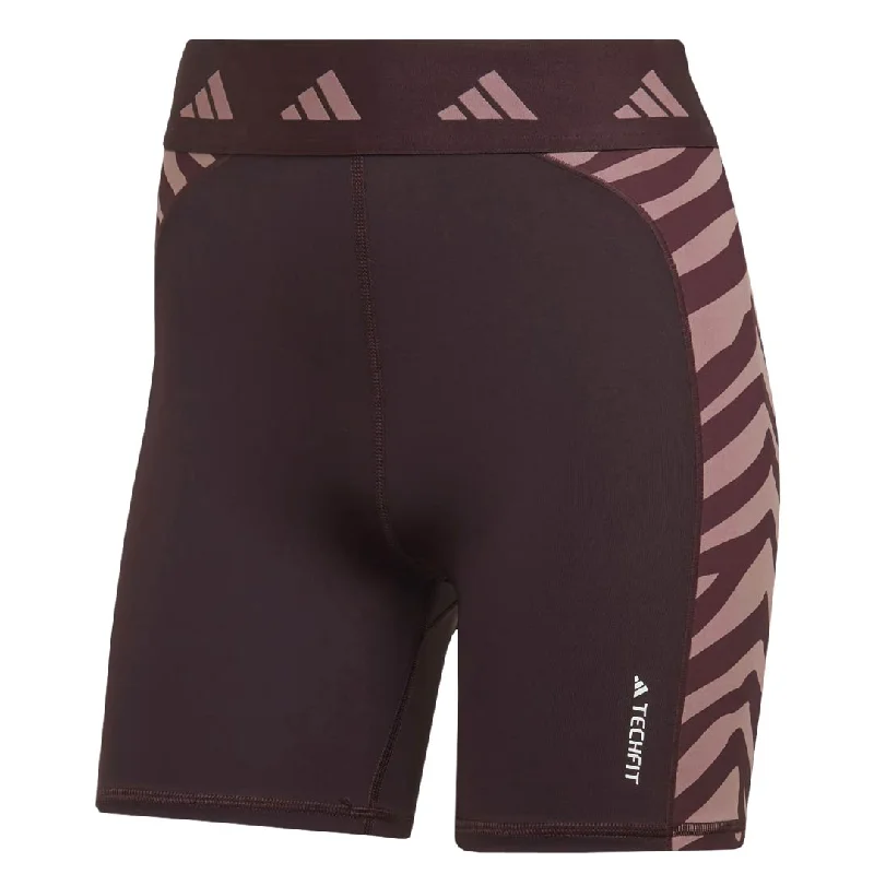 Easygoing Women's Style adidas - Women's Hyperglam Techfit Zebra High-Waisted Short Legging (IB3611)