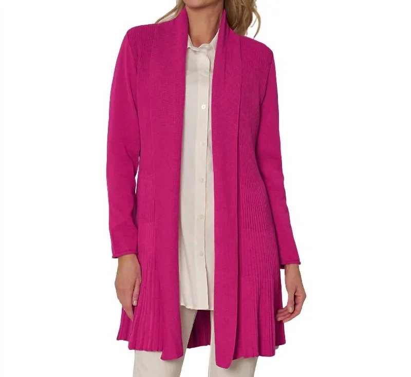 Women's Versatile Apparel Go To Cardigan In Orchid