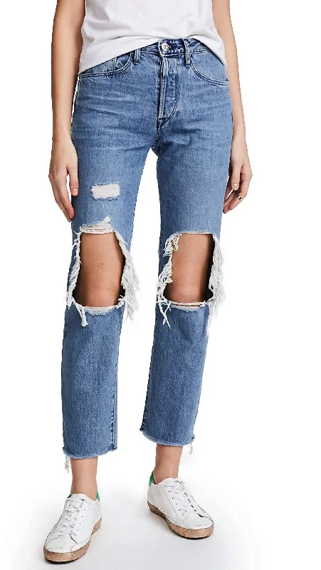 Women's Trendy Clothing Women's W3 Higher Ground Bf Crop Jeans In Blue