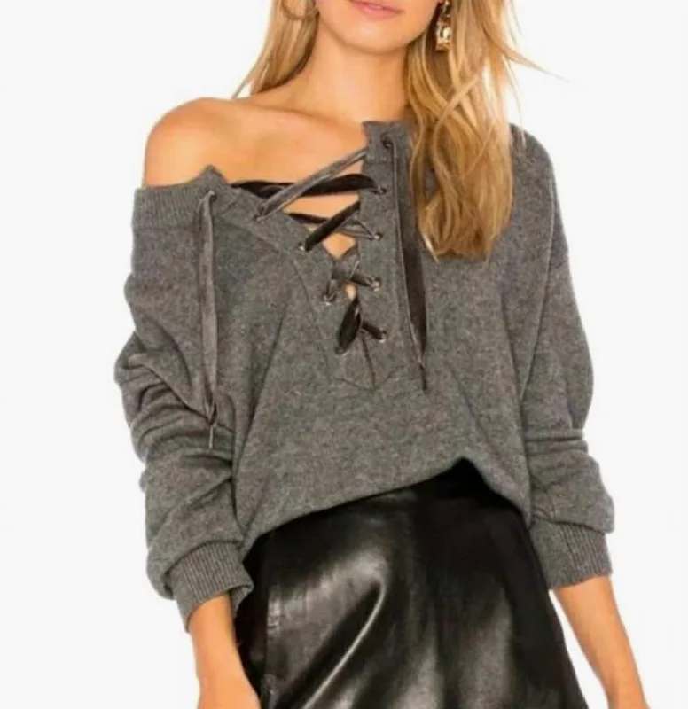 Affordable Women's Clothing Sale Online Amelia Sweater In Charcoal