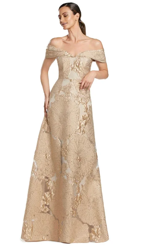 Clothing Woman Alexander by Daymor 2063F24 - Off-Shoulder Embellished Evening Gown