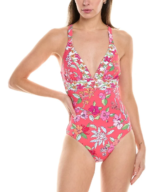 Clothes Of Woman Tommy Bahama Summer Floral Reversible X-Back One-Piece