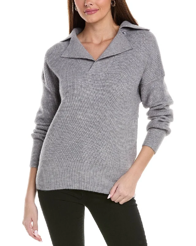 Women's Formal Apparel REVERIEE Collared Sweater