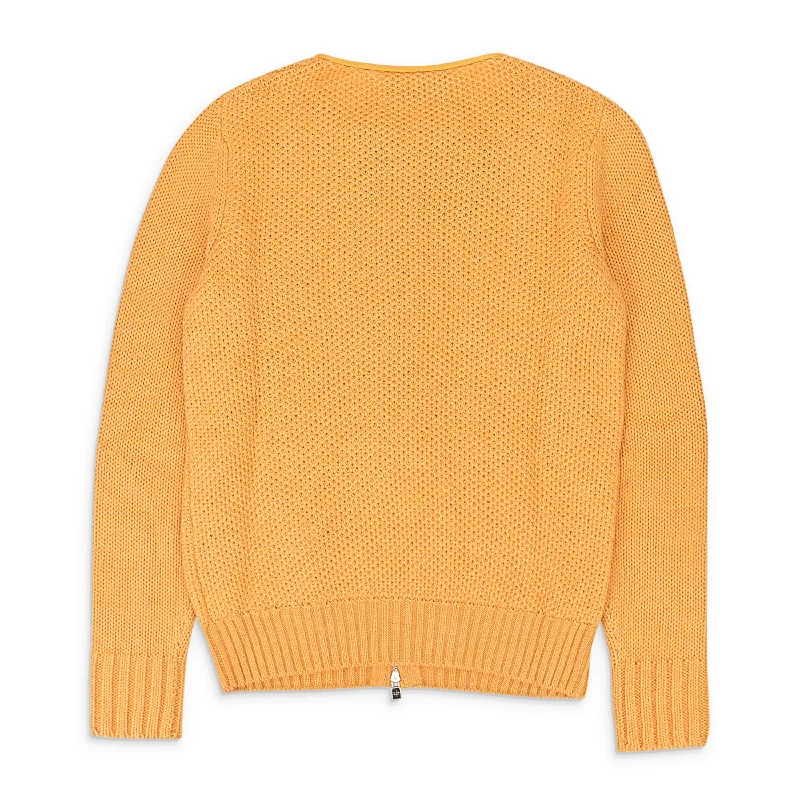 Women's Elegant Garments CREW NECK ORANGE SWEATER