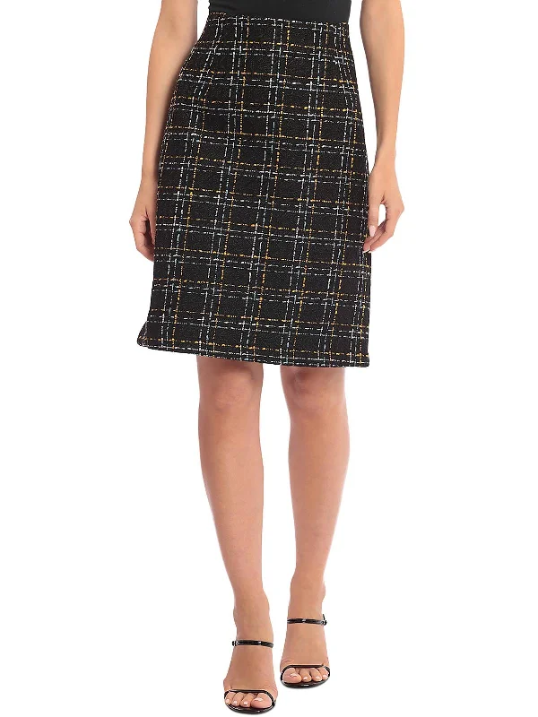 Charming Women's Outfit For Special Occasions Womens Tweed Above Knee Pencil Skirt