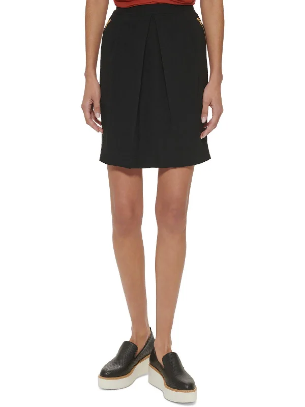 Extreme Clearance Deals Womens Above Knee Solid A-Line Skirt