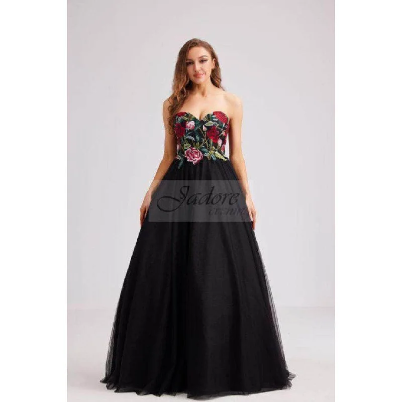 Women's Casual Dresses J'Adore Dresses J23030 - Strapless Sweetheart Ballgown