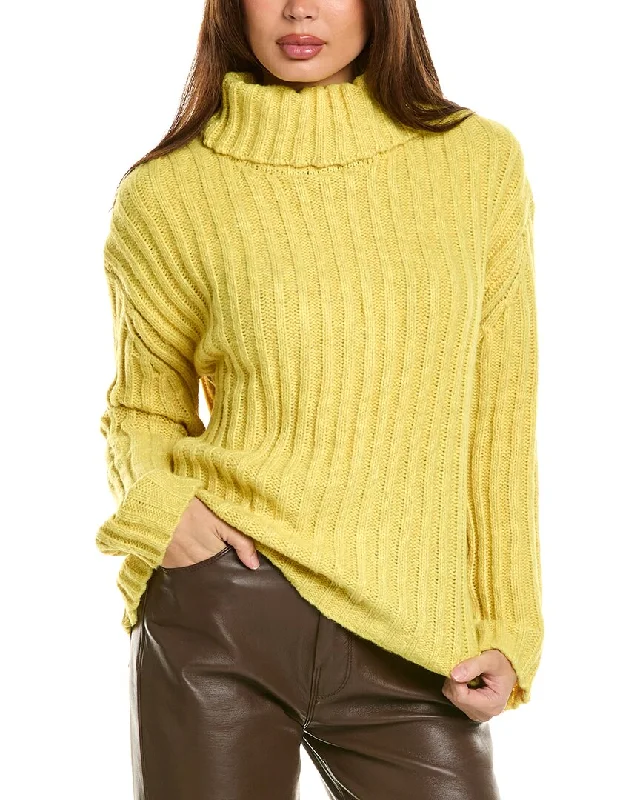 Women's Holiday Attire Joseph A. Ribbed Turtleneck Sweater