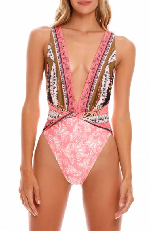 High-Fashion Women's Clothing Ellis Antiq One Piece In Pink Print