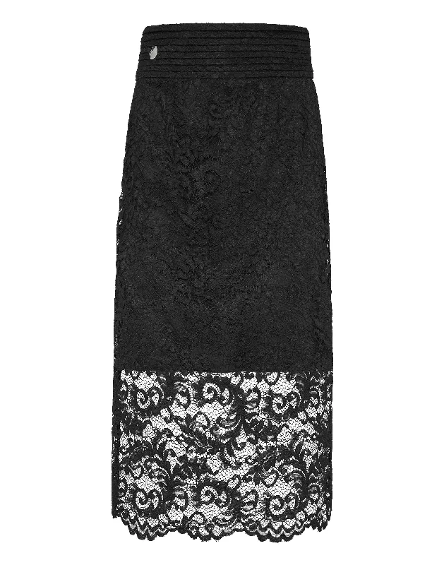 Chic Women's Outfit Ideas Long Skirt Lace