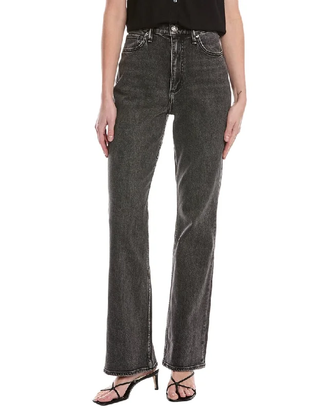 Women Wear Brands rag & bone Peyton High-Rise Inky Full Length Bootcut Jean