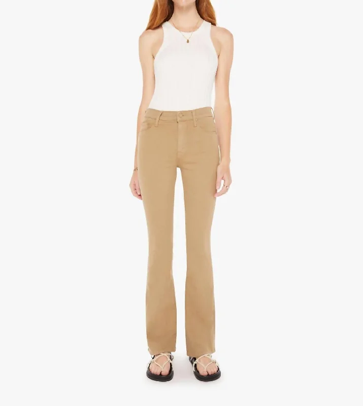 Women's Formal Event Clothing The Weekender Sneak Mid Rise Jeans In Prairie Sand