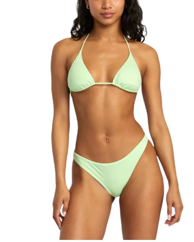 Women's Activewear Outfit Solid Medium Bikini Bottom In Glow