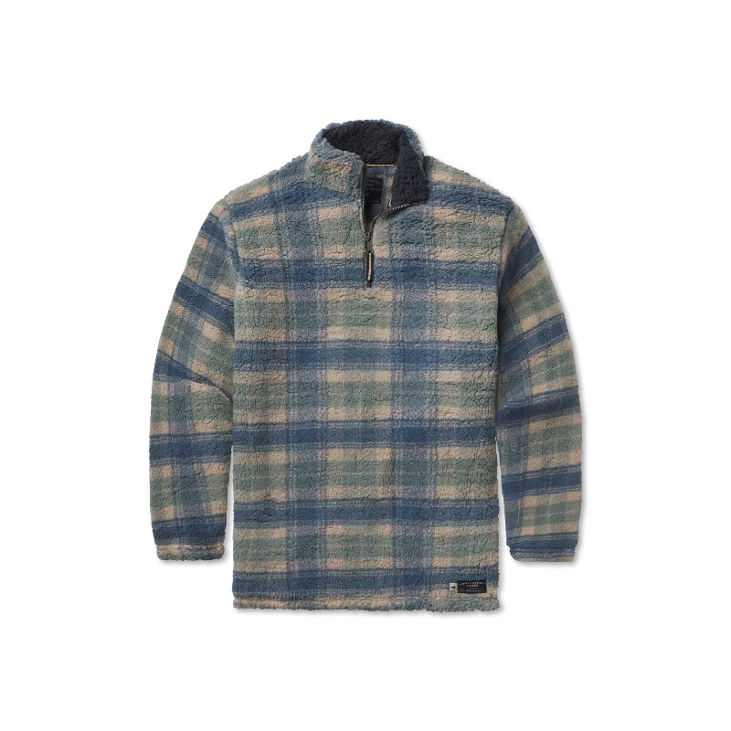 Holiday Discount Andover Plaid Sherpa Pullover