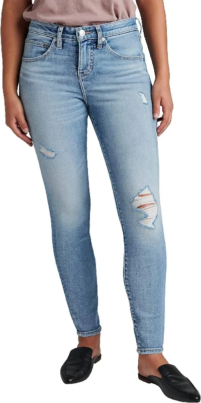 Elegant Clothing For Women Cecilia Dallas Distressed Skinny Jeans In Blue