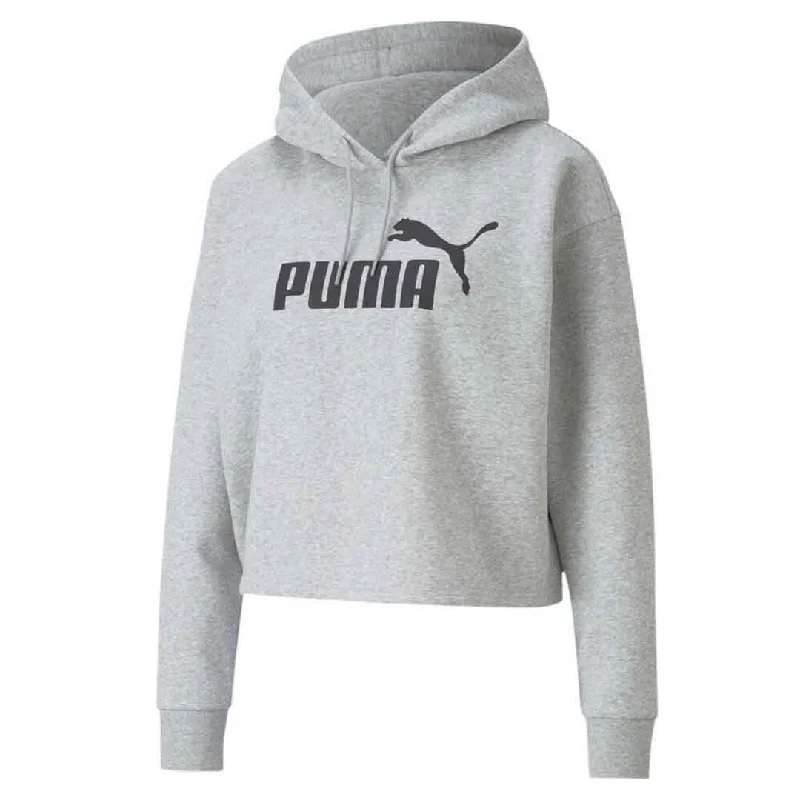 Women's Fashionable Clothing Sets Puma - Women's Essentials Cropped Logo Hoodie (586869 04)