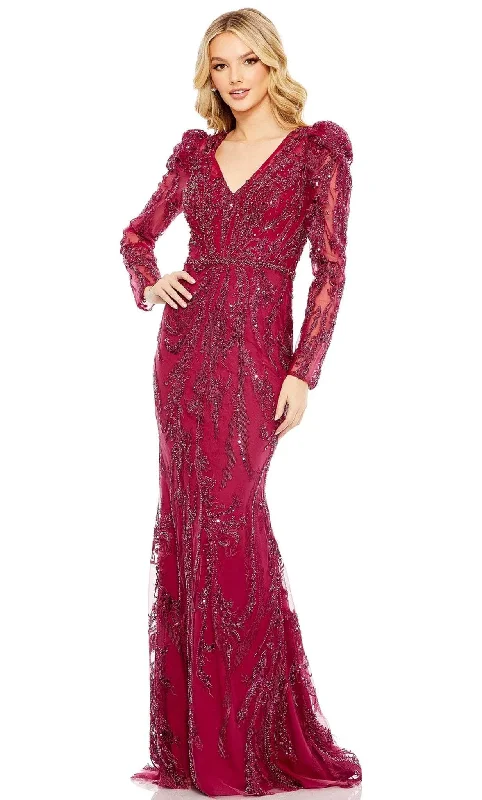 Women's Office Outfit Mac Duggal 20349 - Beaded Long Gown