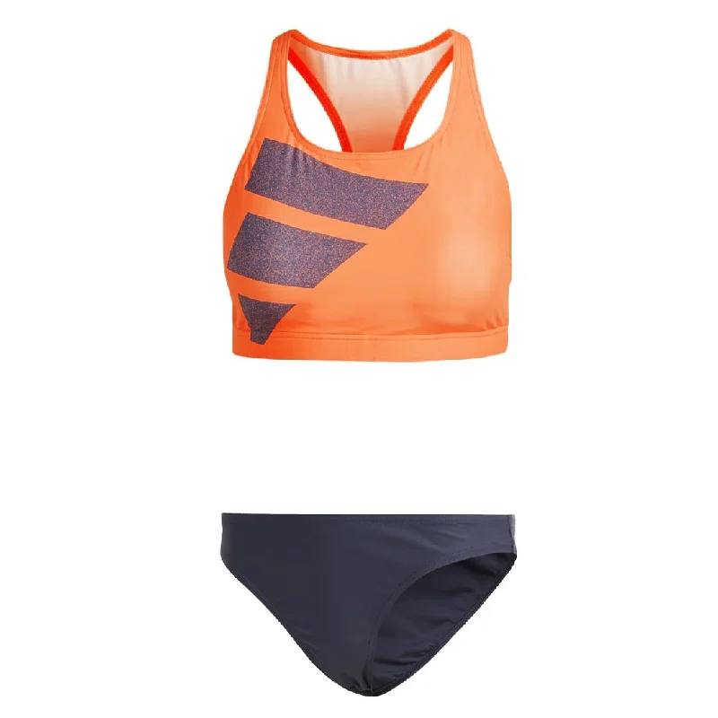 Comfortable Women's Attire adidas - Women's Big Bars 2-Piece Swimsuit (HR4386)