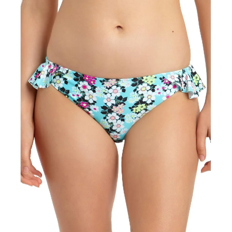 Women's Formal Event Outfit Womens Floral Ruffled Swim Bottom Separates