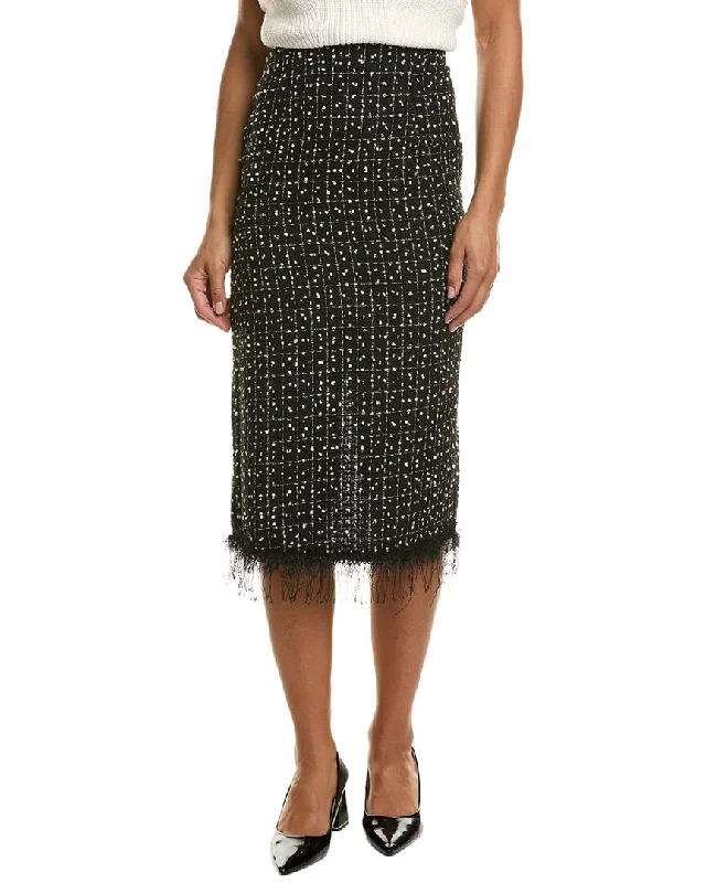 Women's Stylish Outdoor Outfit HL Affair Tweed Midi Skirt