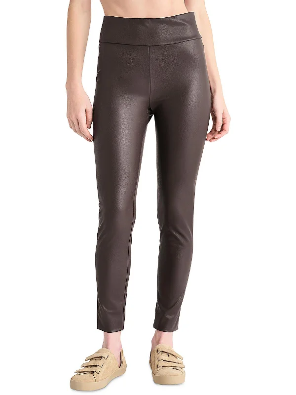 Casual Wear Womens Faux Leather High Rise Skinny Pants