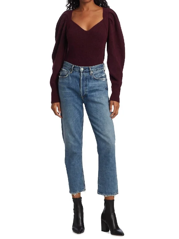 Exclusive Women's Fashion Collection Georgia Sweater In Port