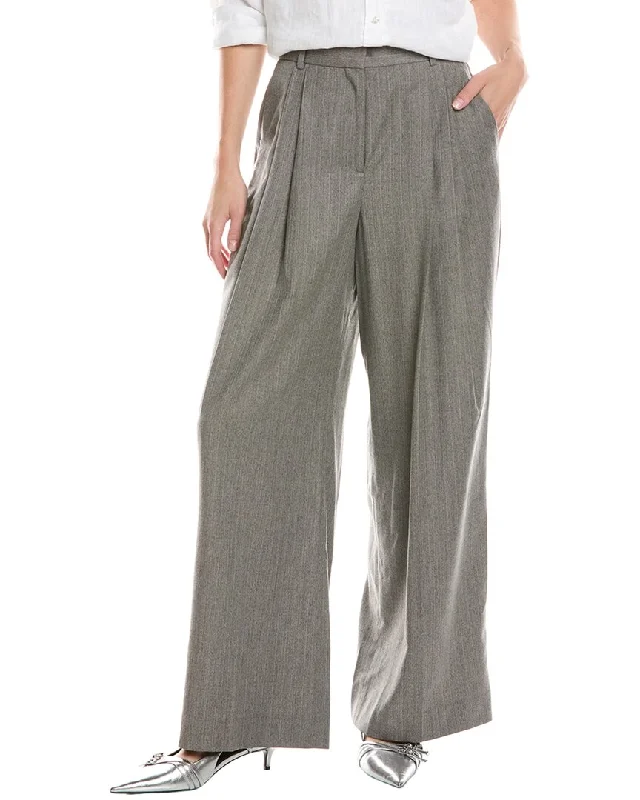 Luxury Women's Clothes Reiss Otis Wool Wide Leg Pant