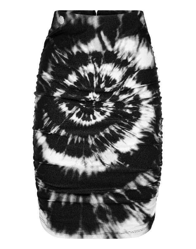 Trendy Casual Outfits Short Skirt Tie dye