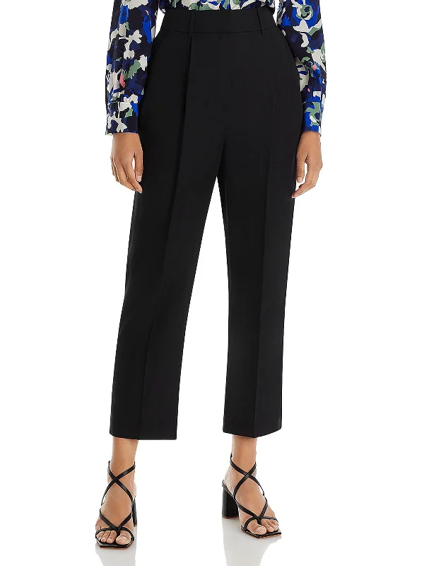 Online Boutiques Stevie Womens High Rise Pleated Dress Pants