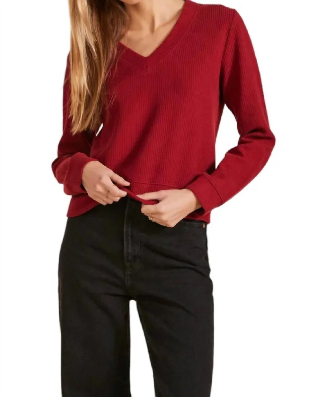 Women's Street Style Casual Wear Boxy Top In Desire